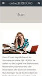Mobile Screenshot of online-textbuero.de
